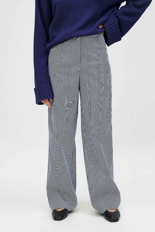 Na-kd - Heavy Mid Waist Stirped Pants
