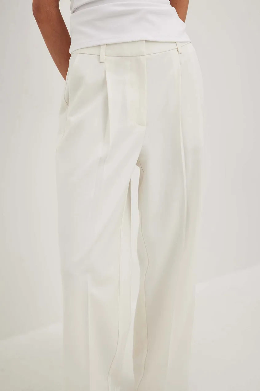 Heavy High Waist Suit Pants