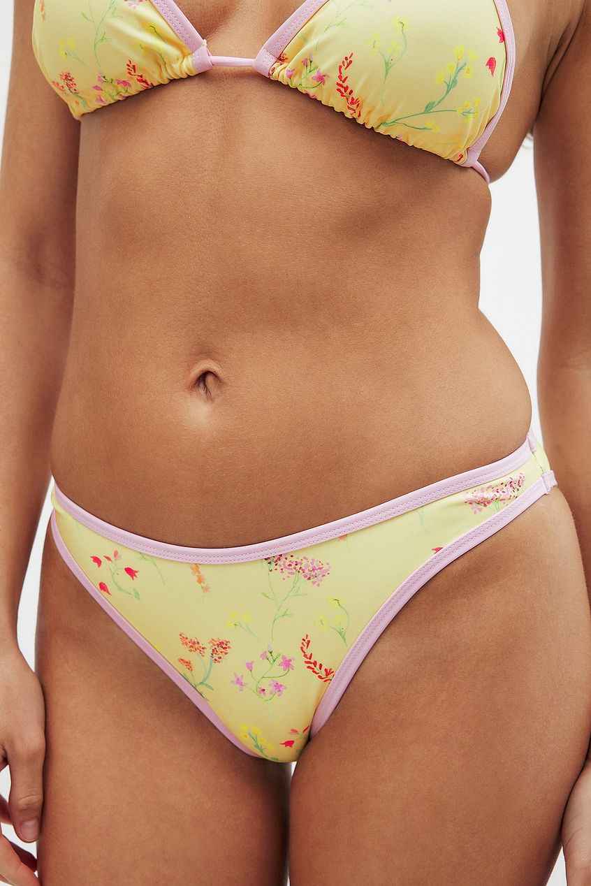 Na-kd High Cut Binding Detail Bikini Panty