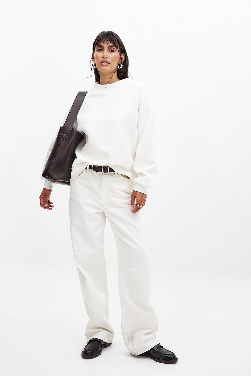 High Neck Detail Sweatshirt