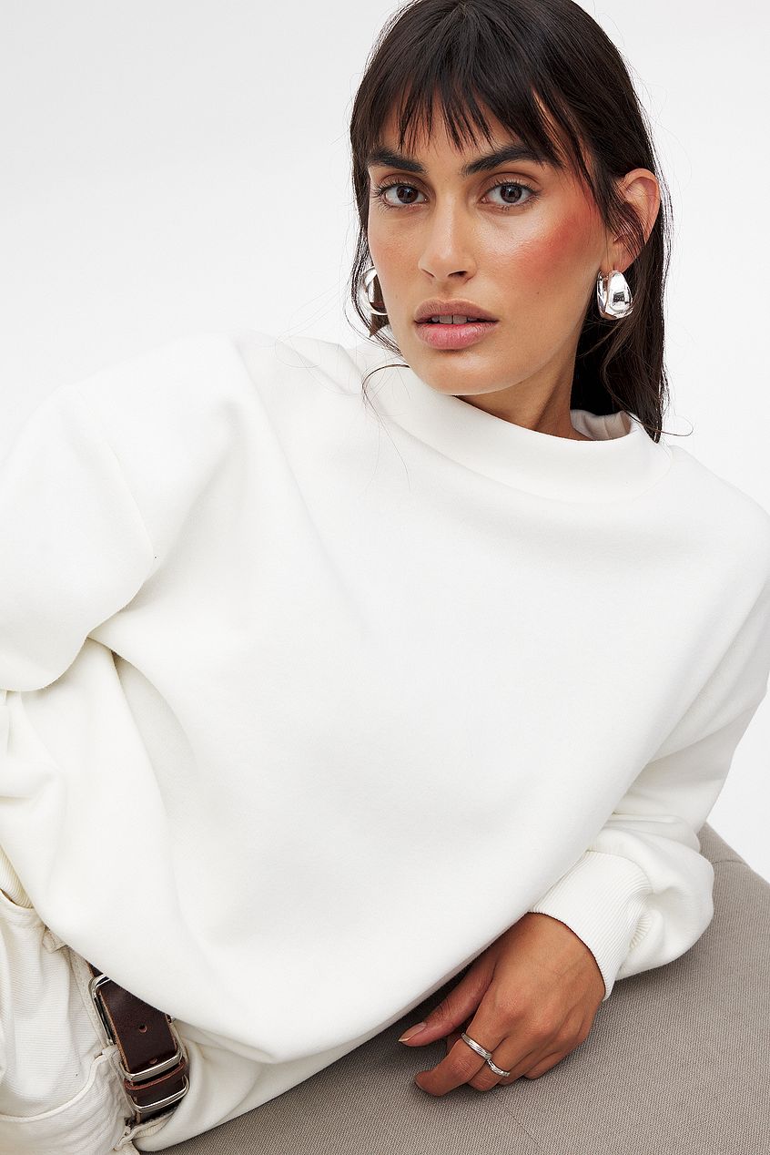 High Neck Detail Sweatshirt