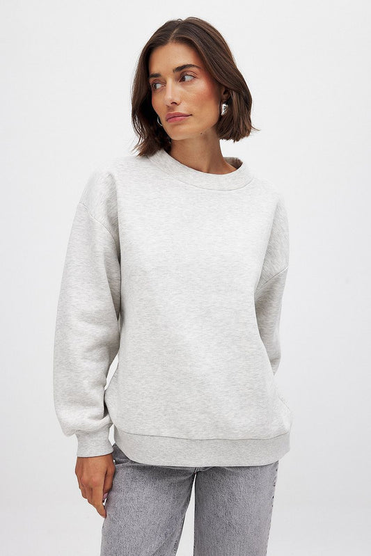 High Neck Detail Sweatshirt