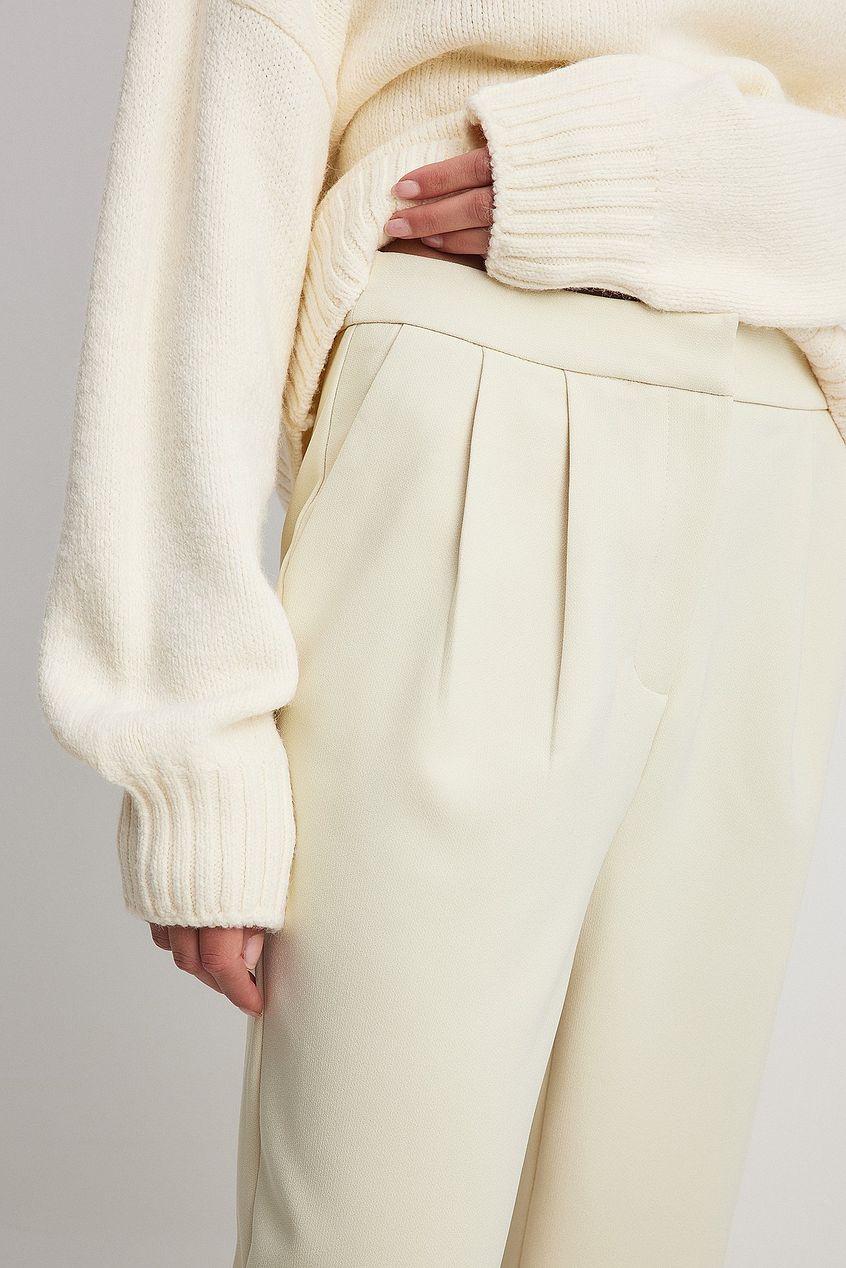 Na-kd High Waist Deep Pleated Suit Pants