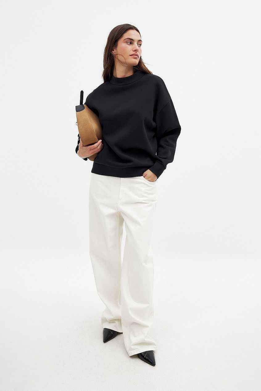 Na-kd - High Neck Detail Sweatshirt