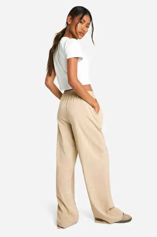 boohoo Nylon Wide Leg Trouser