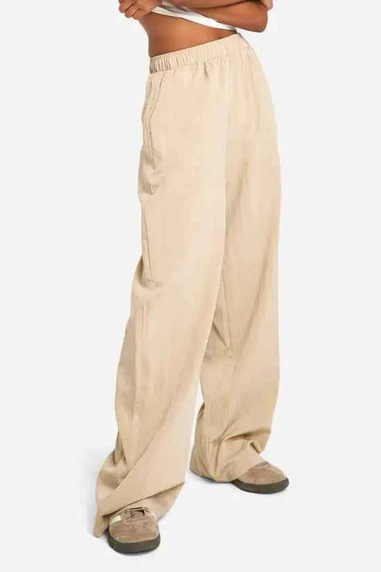 boohoo Nylon Wide Leg Trouser