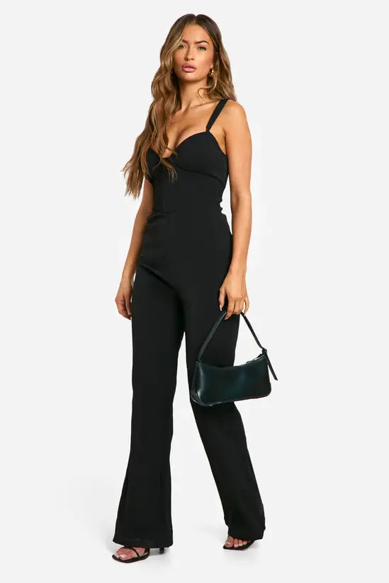 boohoo Wide Leg Jumpsuit
