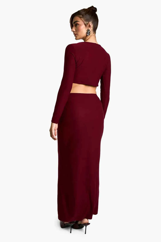 boohoo Soft Touch Maxi Skirt