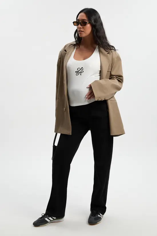 Boohoo - Maternity Over The Bump Straight Leg Jeans