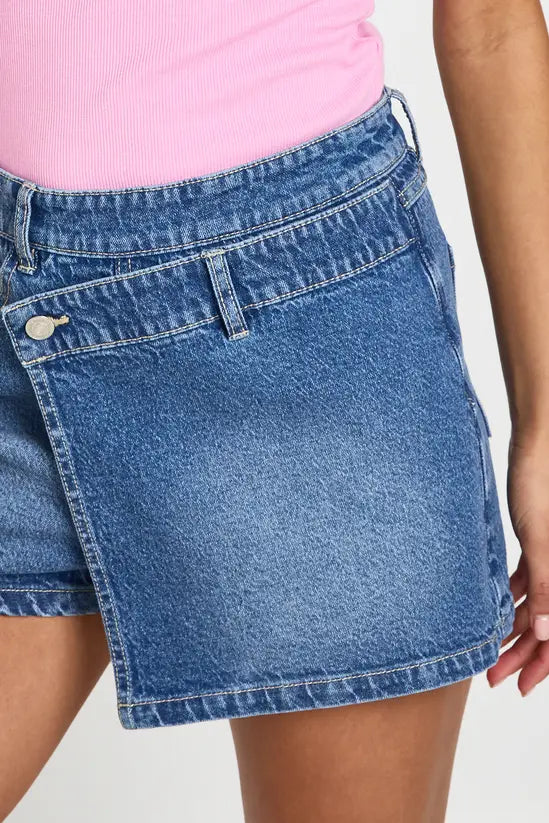 boohoo Denim Skort