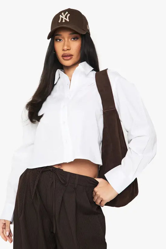 boohoo Boohoo Basics Cropped Shirt