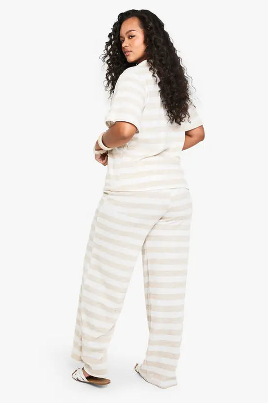 boohoo Plus Single Channel Drawstring Waist Super Oversized Wide Leg