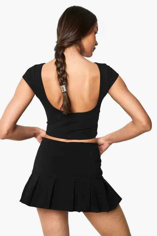 boohoo Pleated Tennis Skor