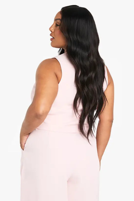 boohoo Plus Tailored Button Down Waistcoat