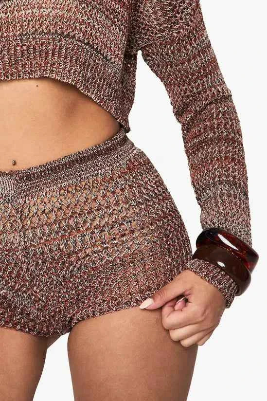 boohoo Crochet Lightweight Festival Shorts