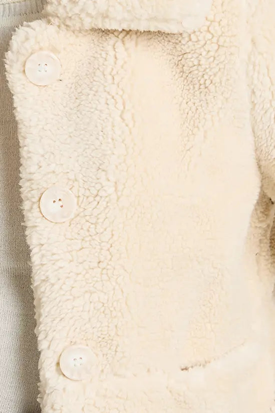 boohoo Short Teddy Collared Jacket