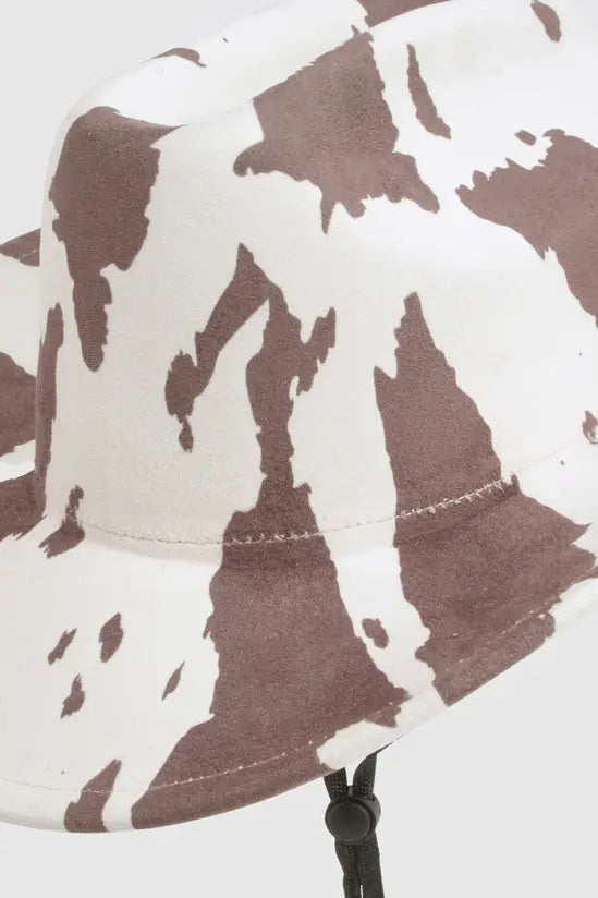 boohoo Cow Print Cowboy Hat