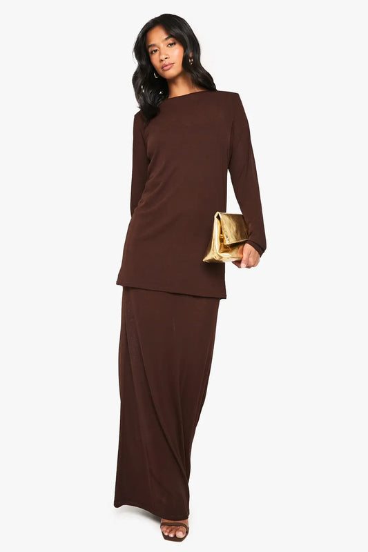 boohoo Petite Double Layer T-shirt Dress