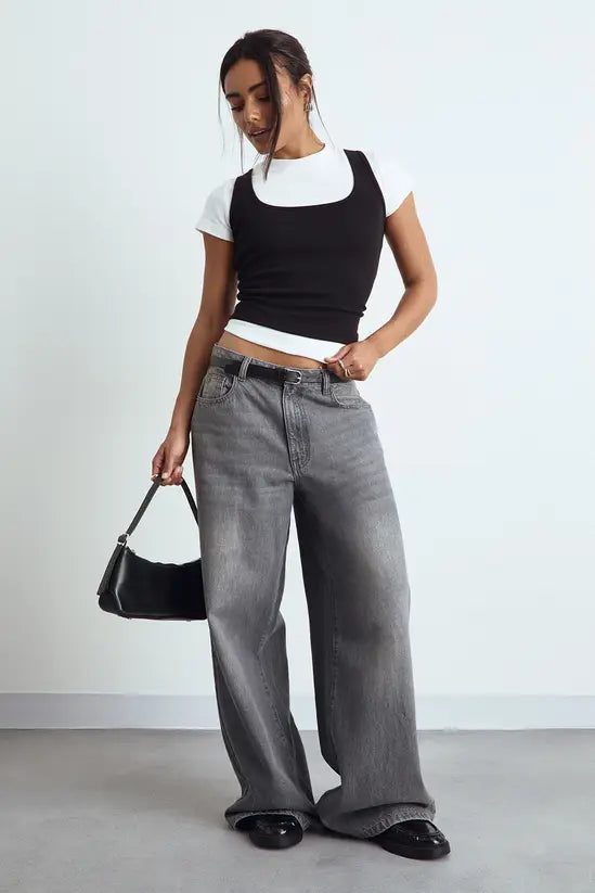 Boohoo Basic Rib Tank Vest Top