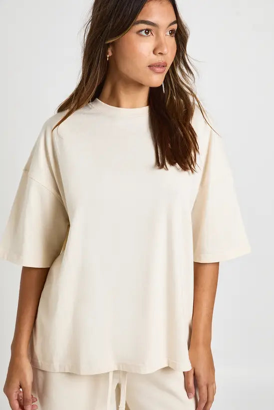 Boohoo Ath Club Towelling Applique Oversized T-shirt