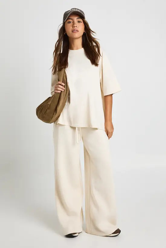 Boohoo Ath Club Towelling Applique Oversized T-shirt