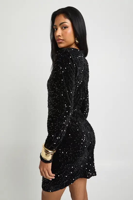boohoo Sequin Mini Party Dress