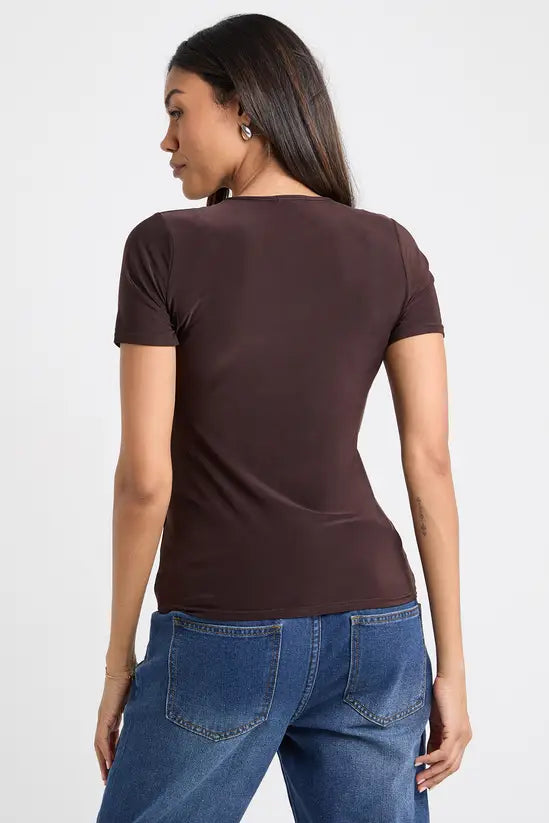 boohoo Maternity Soft Touch Crew Neck T-shirt