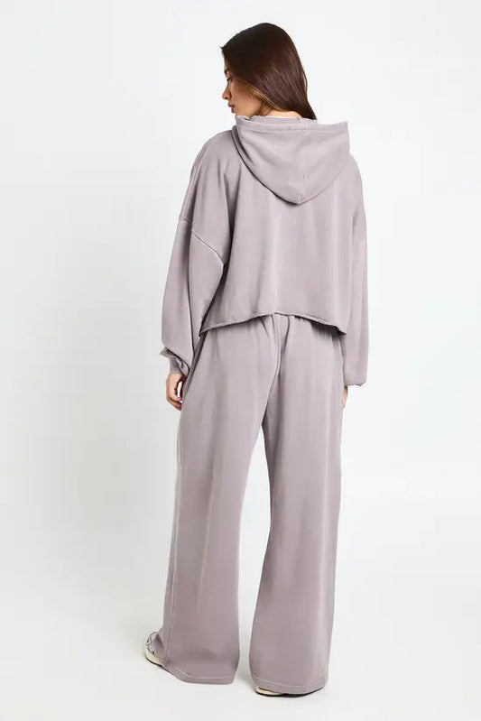 boohoo Petite Washed Distressed Hoodie