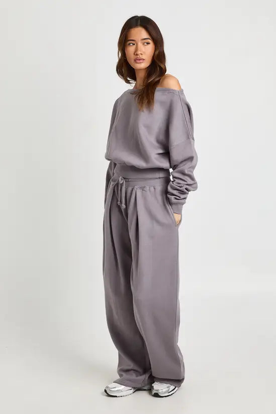 boohoo Off Shoulder Sweatshirt