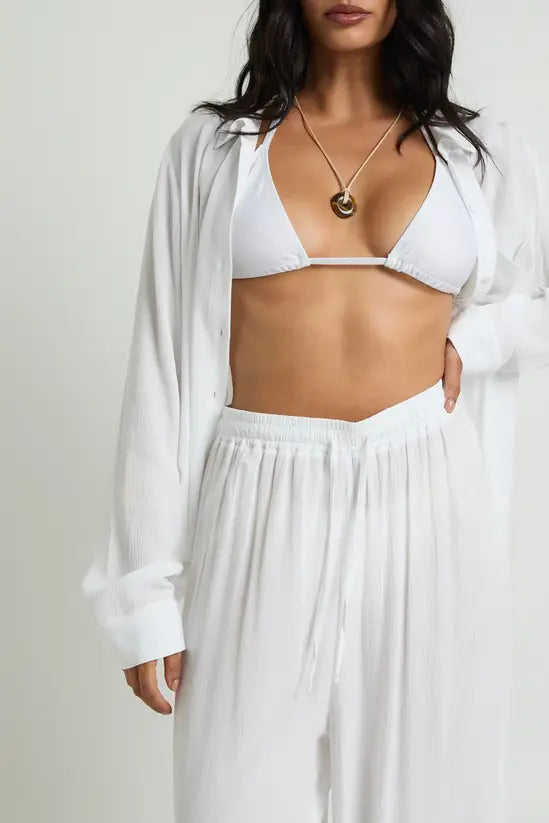 Boohoo Essentials Oversized Linen Look Trousers