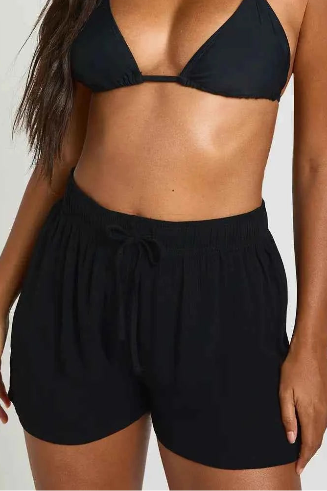 boohoo Essentials Linen Look Shorts