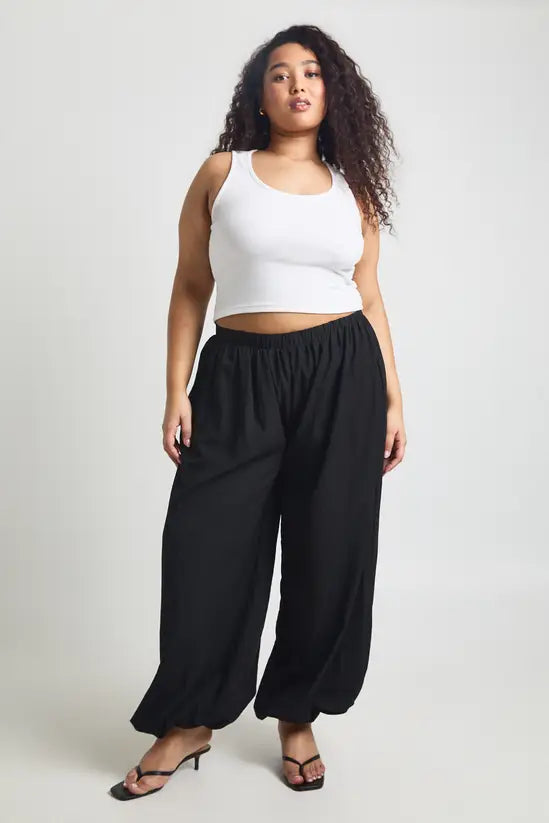 boohoo Plus Peached Balloon Trouser