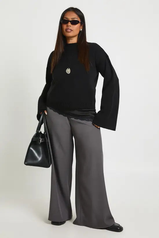 boohoo Plus Crew Neck Knit Jumper