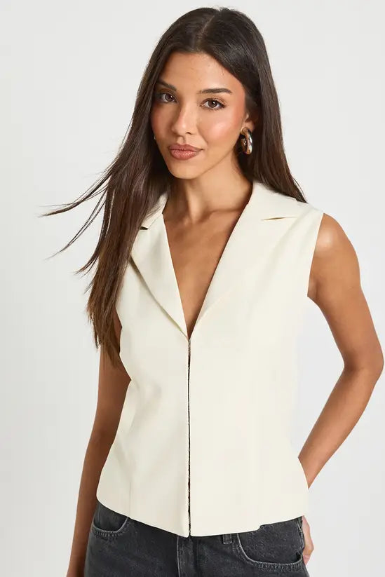 boohoo Hook And Eye Tailored Waistcoat