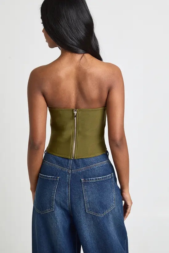 Boohoo Bandeau Bandage Corset Top
