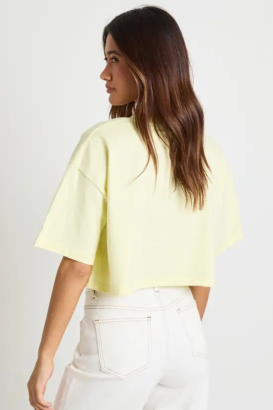 boohoo Basic Oversized Boxy Crop T-Shirt