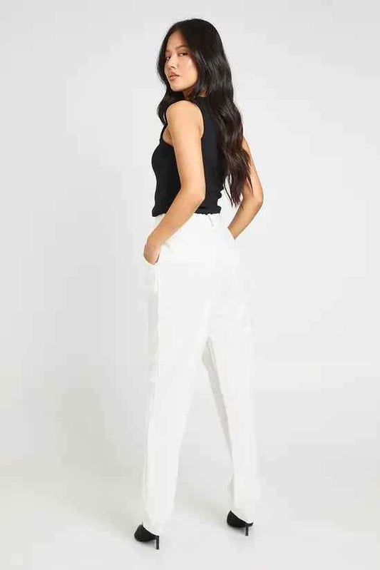 boohoo Petite Essential Slim Leg Tailored Trousers
