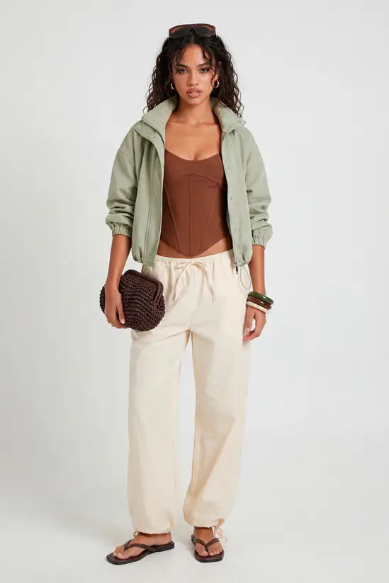 boohoo Strappy Bandage Corset Top