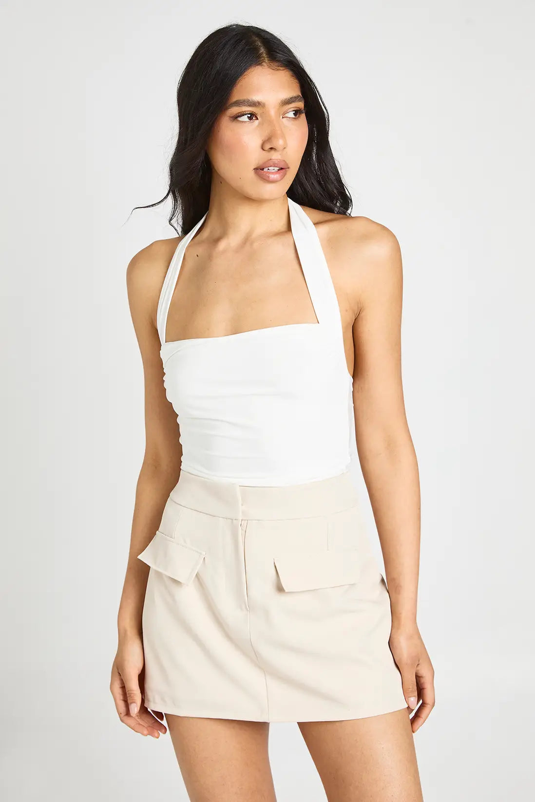 boohoo Tall Marl Pocket Detail Skort
