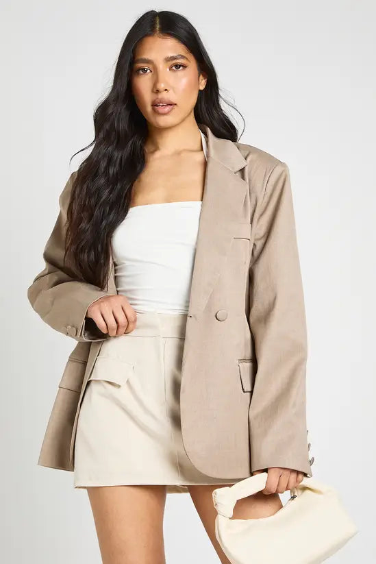 boohoo Tall Marl Pocket Detail Skort