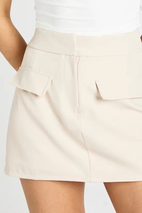 boohoo Tall Marl Pocket Detail Skort