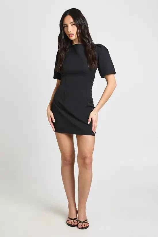 boohoo Structured Seam Detail Mini Dress