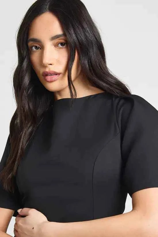 boohoo Structured Seam Detail Mini Dress