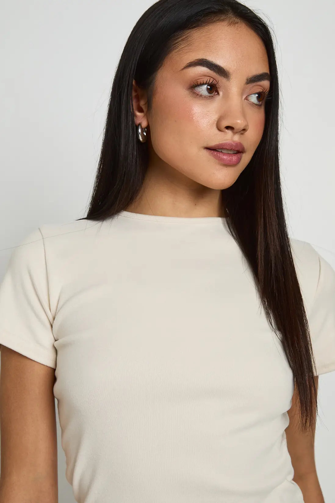 boohoo Ultra Soft Short Sleeve Fitted Top