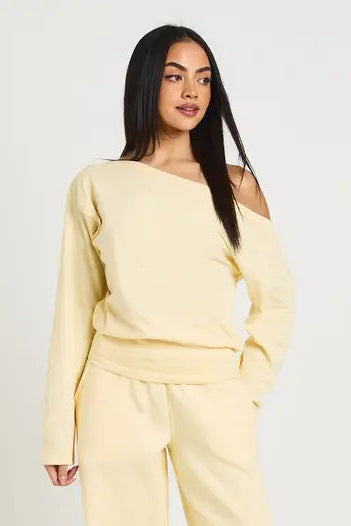 boohoo Cinched Waist Off Shoulder top