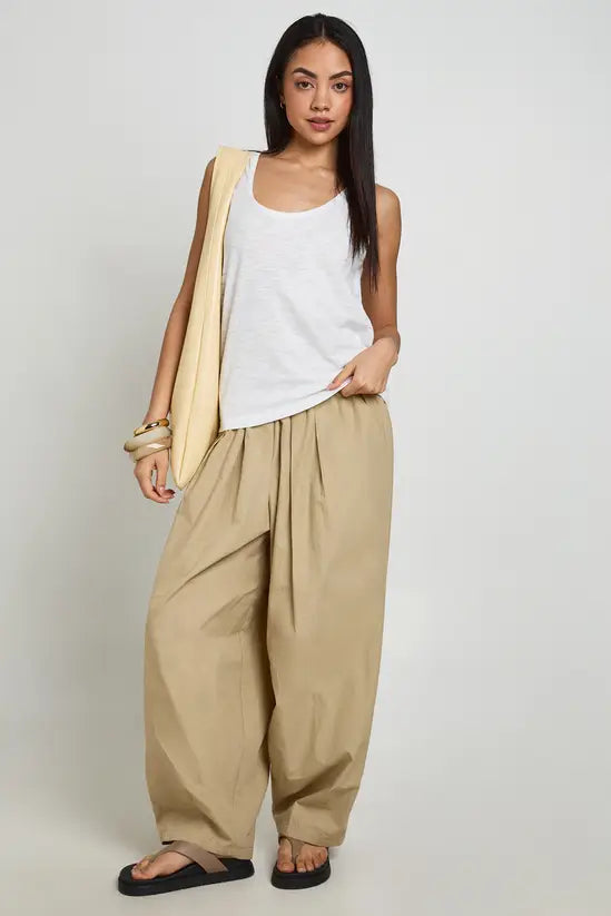 boohoo Sheer Slub Low Scoop Back Vest Top