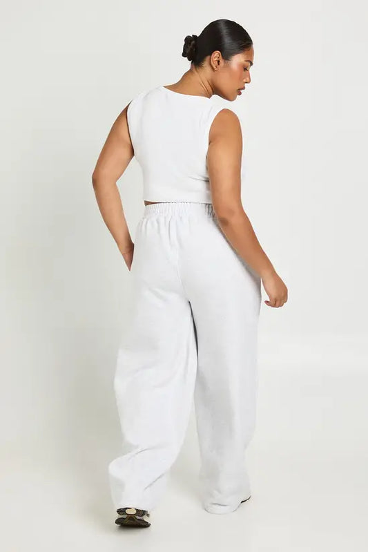 boohoo Plus Barrel Wide Leg Joggers