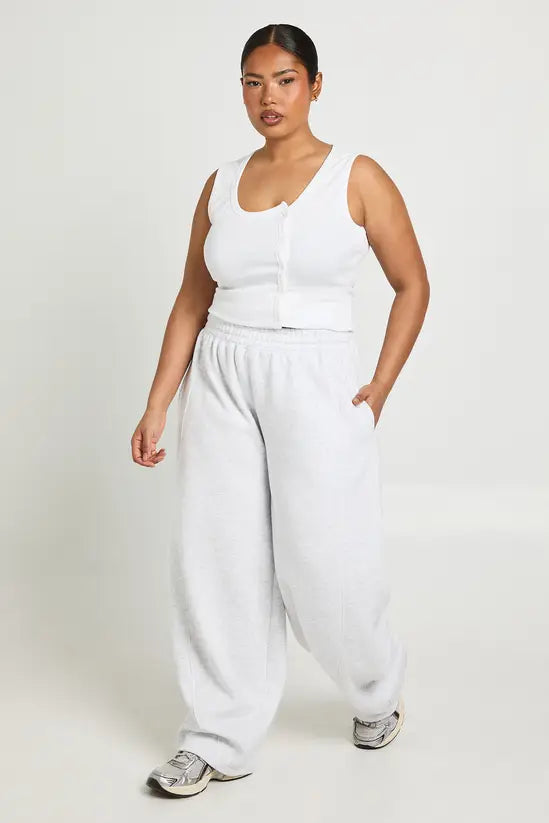 boohoo Plus Barrel Wide Leg Joggers
