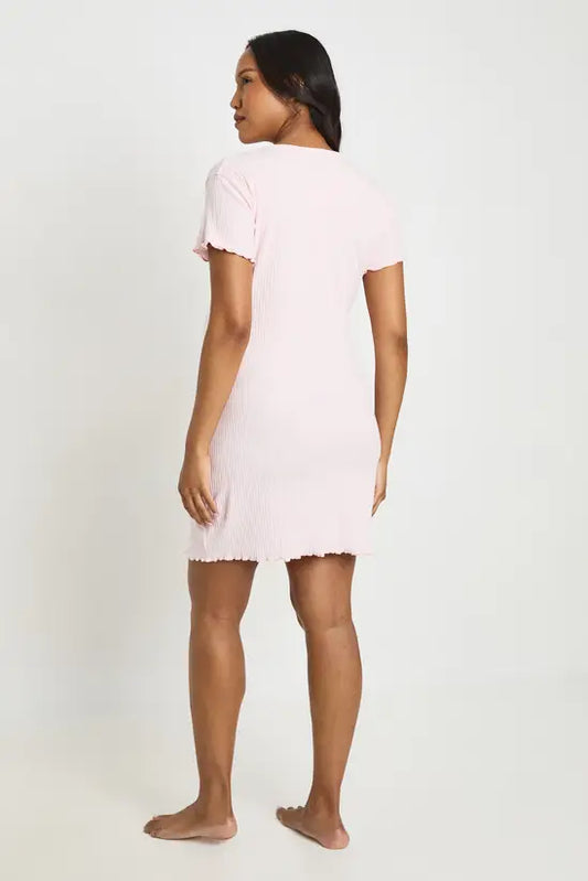 boohoo Maternity Rib Button Down Nightie