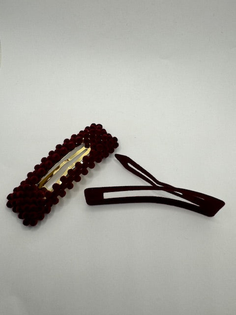 Burgundy Hairclip